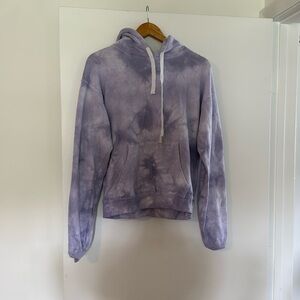 Katie J NYC Lavender Tie Dye Hoodie Size Small Juniors